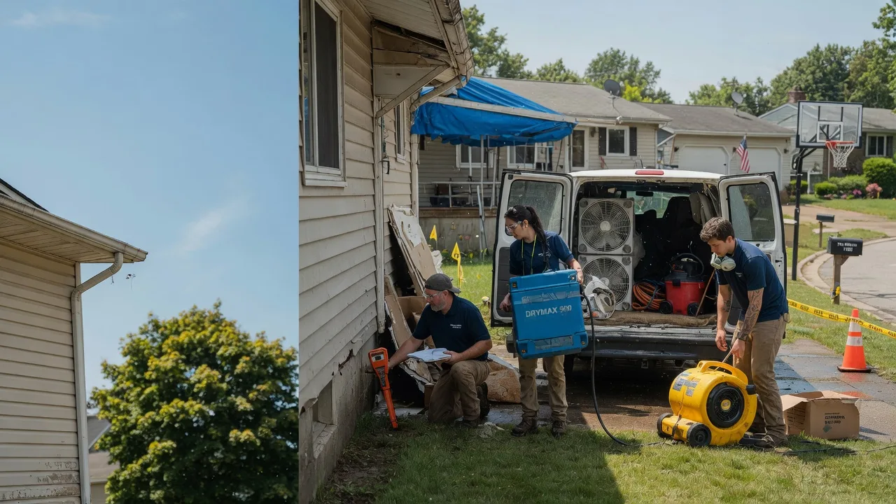 Ceiling Leak Cleanup in Olney, MD near me